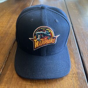 Golden State Warriors Mitchell & Ness HWC Navy Fitted Cap/Hat size 7 5/8